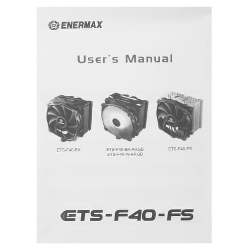 Enermax Кулер для процессора Enermax ETS-F40-FS ARGB Edition [ETS-F40-BK-ARGB] черный, фото 11