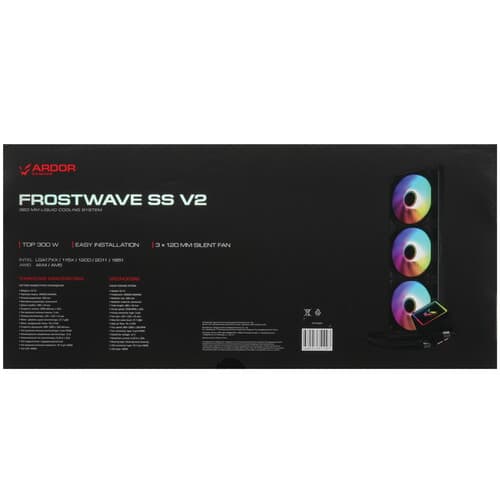 ARDOR GAMING Система охлаждения ARDOR GAMING Frostwave 360 SS V2 черная, фото 10
