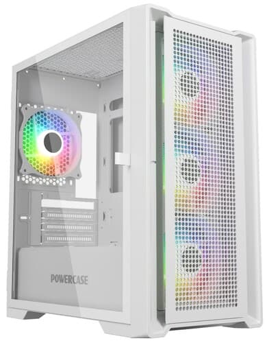 Корпус PowerCase Alisio Micro X4W V2 [CAMCXW-A4] белый thumb 1