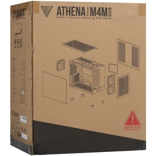 Корпус GAMDIAS ATHENA M4M WOOD [16334-32H13-30000-G] черный thumb 13