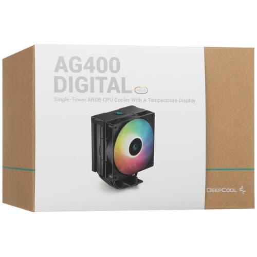 DEEPCOOL Кулер для процессора DEEPCOOL AG400 DIGITAL BK ARGB [R-AG400-BKADMN-G-1] черный, фото 12