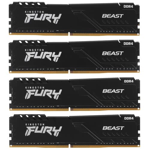Kingston FURY Оперативная память Kingston FURY Beast Black [KF436C17BBK4/32] 32 ГБ