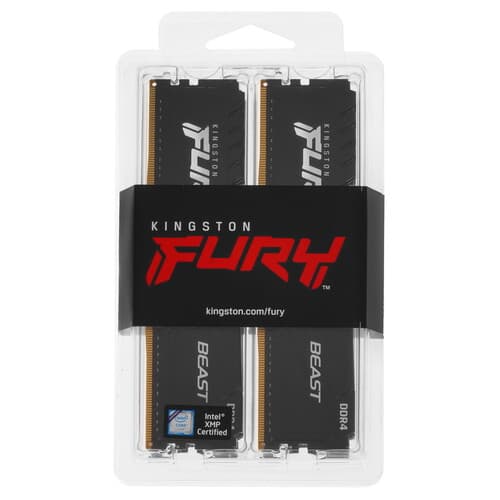 Kingston FURY Оперативная память Kingston FURY Beast Black [KF436C17BBK4/32] 32 ГБ, фото 3