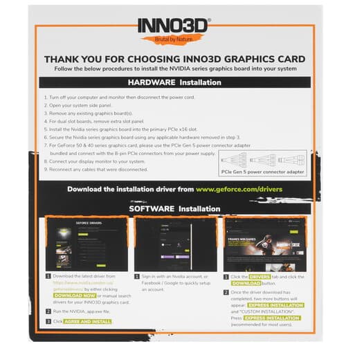 Inno3D Видеокарта Inno3D GeForce RTX 5060 TWIN X2 OC [N50602-08D7X-195070N], фото 8