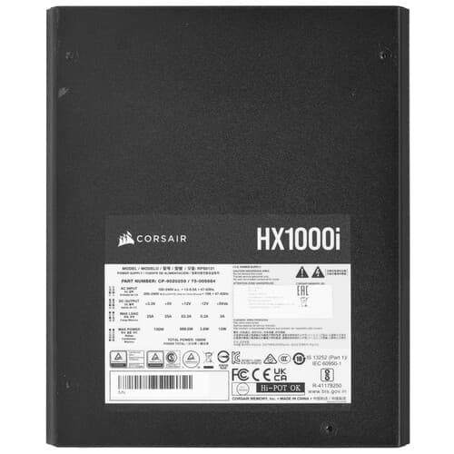 Блок питания Corsair HX1000i [CP-9020259-NA] черный thumb 4