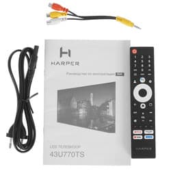 Harper 43" (108 см) Телевизор Harper 43U770TS черный, фото 9