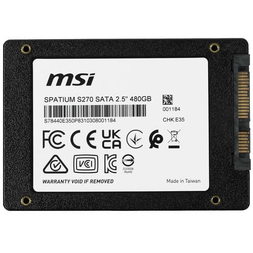 MSI 480 ГБ 2.5" SATA накопитель MSI SPATIUM S270 [S78-440E350-P83], фото 2