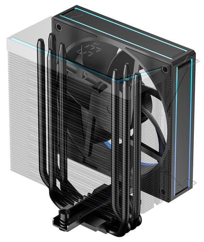 ID-Cooling Кулер для процессора ID-COOLING FROZN A410 TD ARGB  черный, фото 8