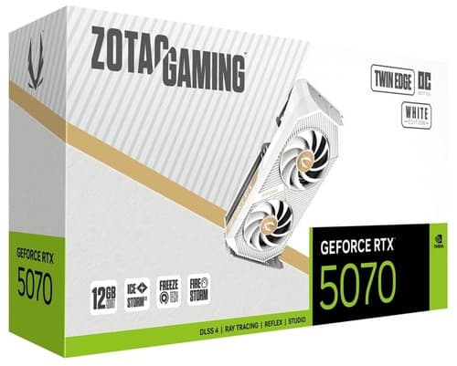 Zotac Видеокарта Zotac GeForce RTX 5070 GAMING Twin Edge OC White Edition [ZT-B50700Q-10P], фото 7