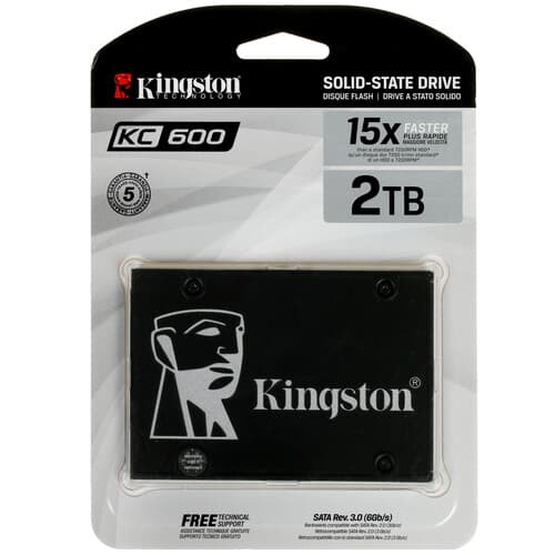 Kingston 2048 ГБ 2.5" SATA накопитель Kingston KC600 [SKC600/2048G]