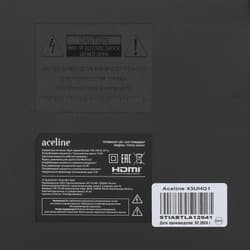 Aceline 43" (109 см) Телевизор Aceline 43UHG1 черный, фото 5