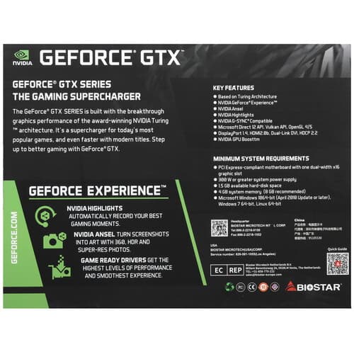Biostar Видеокарта Biostar GeForce GTX 1660 SUPER [VN1666SF69], фото 9