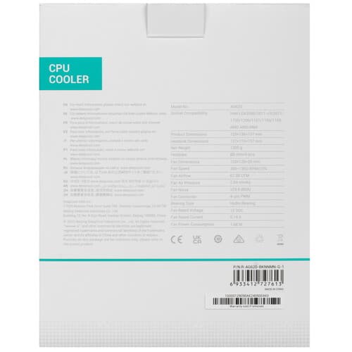 DEEPCOOL Кулер для процессора DEEPCOOL AG620 [R-AG620-BKNNMN-G-1] черный, фото 10