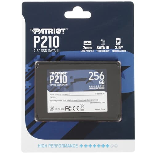 Patriot Memory 256 ГБ 2.5" SATA накопитель Patriot Memory P210 [P210S256G25], фото 5