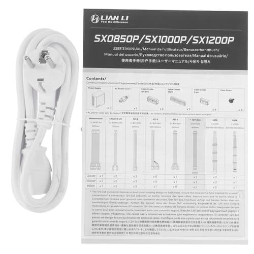 Блок питания LIAN LI SX 1000P [G9P.SX1000P.W000.RU] белый thumb 6