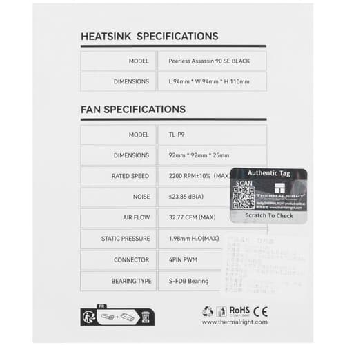 Thermalright Кулер для процессора Thermalright Peerless Assassin 90 SE [PA90-SE-BL] черный, фото 10