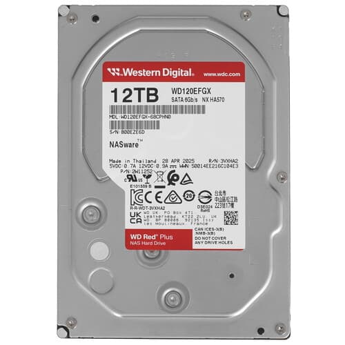 Western Digital 12 ТБ Жесткий диск WD Red Plus [WD120EFGX]