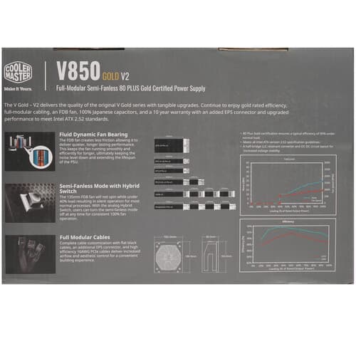 CoolerMaster Блок питания Cooler Master V850 GOLD - V2 [MPY-850V-AFBAG] черный, фото 6