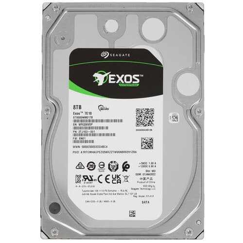 Seagate 8 ТБ Жесткий диск Seagate Exos 7E10 [ST8000NM017B]
