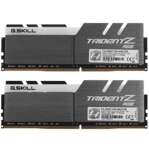 G.Skill Оперативная память G.Skill Trident Z RGB [F4-3200C16D-64GTZR] 64 ГБ, фото 3