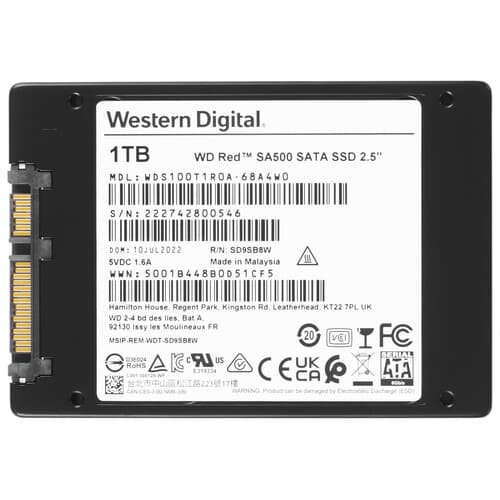 Western Digital 1000 ГБ 2.5" SATA накопитель WD Red SA500 [WDS100T1R0A], фото 2