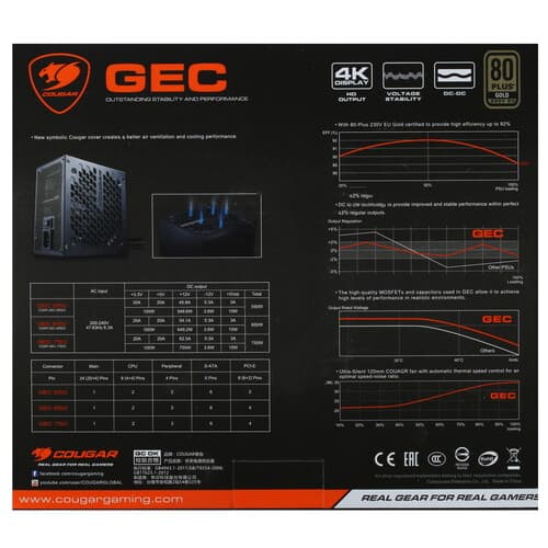 Блок питания Cougar GEC 650 [31GC065.0001P] черный thumb 7