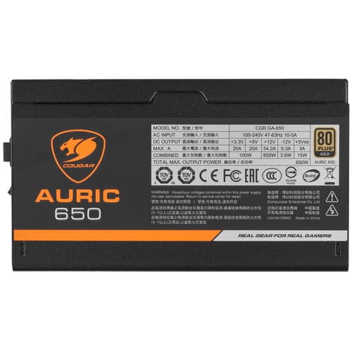 Блок питания Cougar Auric 650 [31TP065056H-01] черный thumb 5