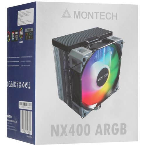 Montech Кулер для процессора MONTECH NX400 ARGB [NX400ARGBBK] черный, фото 12