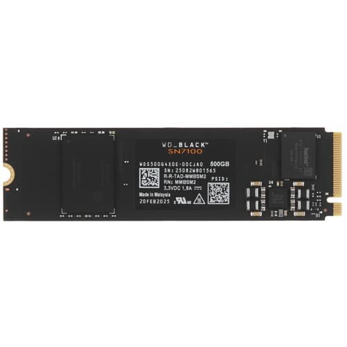 Western Digital 500 ГБ M.2 NVMe накопитель WD Black SN7100 [WDS500G4X0E]
