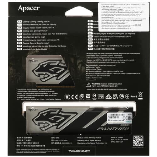 Apacer Оперативная память Apacer Panther [AH5U32G60C6227BAA-2] 32 ГБ, фото 3