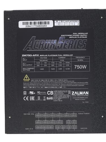 Блок питания ZALMAN ARX 750W [ZM750-ARX] черный thumb 6
