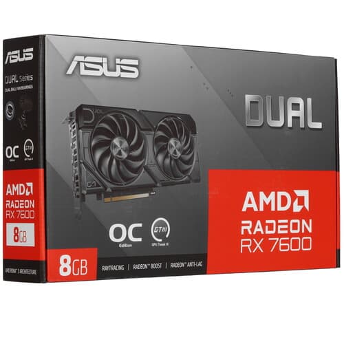 ASUS Видеокарта ASUS AMD Radeon RX 7600 DUAL EVO OC Edition [DUAL-RX7600-O8G-EVO], фото 9