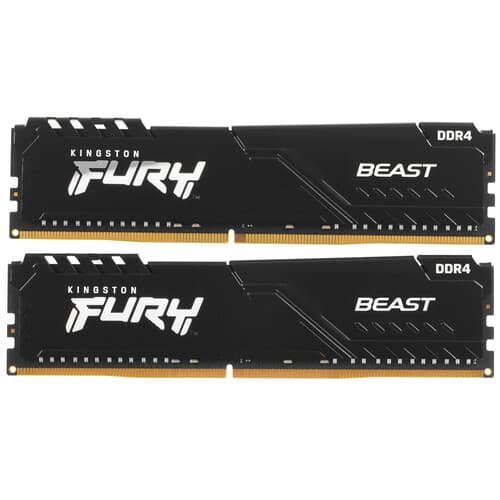 Kingston FURY Оперативная память Kingston FURY Beast Black [KF432C16BB1K2/32] 32 ГБ