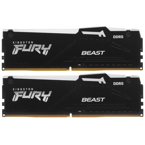 Kingston FURY Оперативная память Kingston FURY Beast Black RGB [KF556C40BBAK2-32] 32 ГБ, фото 2