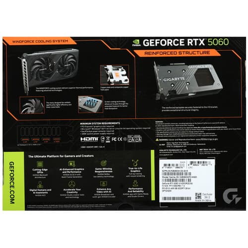 GIGABYTE Видеокарта GIGABYTE GeForce RTX 5060 WINDFORCE [GV-N5060WF2-8GD], фото 9