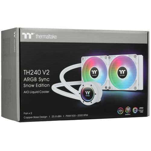 Система охлаждения Thermaltake TH240 V2 ARGB Sync  белая thumb 11