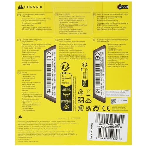 Corsair Оперативная память Corsair Vengeance RGB [CMH96GX5M2E6000Z36] 32 ГБ, фото 5