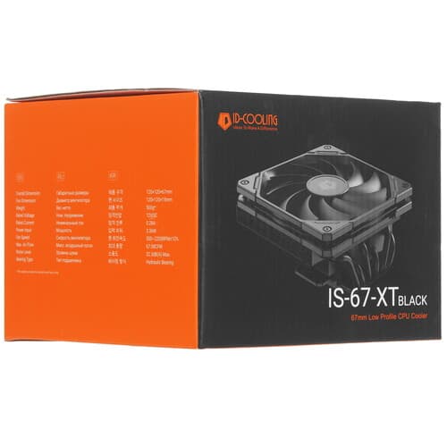 ID-Cooling Кулер для процессора ID-COOLING IS-67-XT BLACK  черный, фото 7