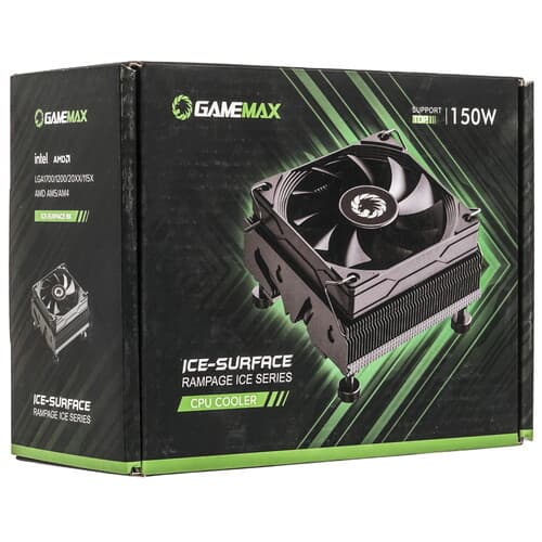 GameMax Кулер для процессора GameMax Ice Surface Black [ГС-00008290] черный, фото 9