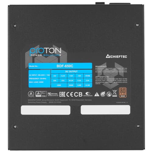 Блок питания Chieftec Proton 650W [BDF-650C] черный thumb 4
