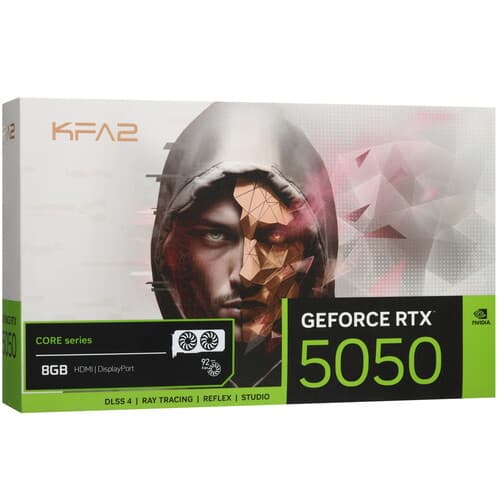 KFA2 Видеокарта KFA2 GeForce RTX 5050 CORE OC 2FAN LED White [55NSL8MHCZBK], фото 10