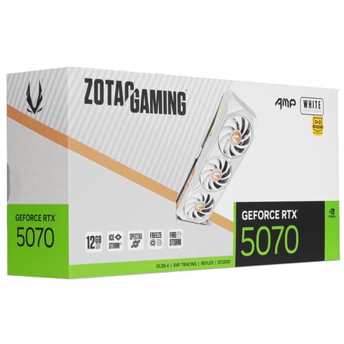 Zotac Видеокарта Zotac GeForce RTX 5070 GAMING AMP White Edition [ZT-B50700FQ-10P], фото 10