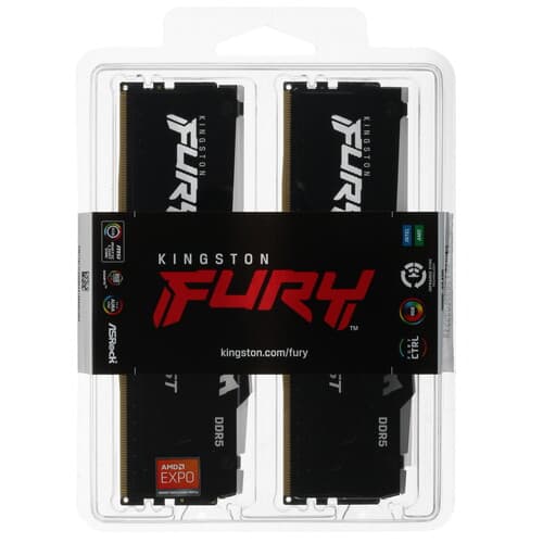 Kingston FURY Оперативная память Kingston FURY Beast Black RGB [KF556C36BBEAK2-32] 32 ГБ, фото 4