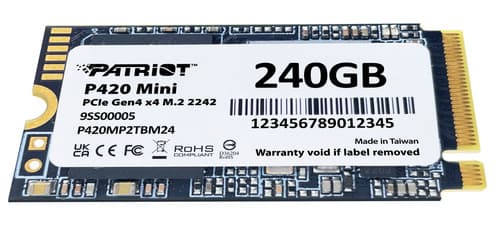 240 ГБ M.2 NVMe накопитель Patriot P420 Mini [P420MP240GM24] thumb 3
