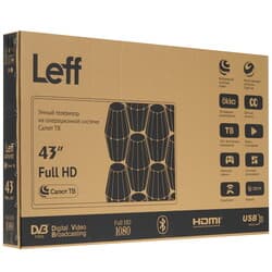 Leff 43" (108 см) Телевизор Leff 43F690T черный, фото 12