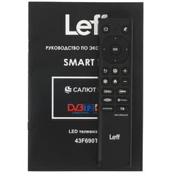 Leff 43" (108 см) Телевизор Leff 43F690T черный, фото 11