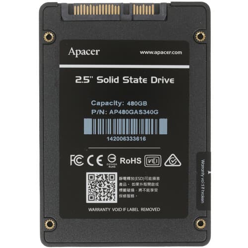 Apacer 480 ГБ 2.5" SATA накопитель Apacer AS340 PANTHER [AP480GAS340G-1], фото 2