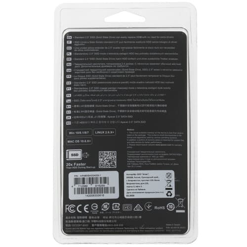 Apacer 480 ГБ 2.5" SATA накопитель Apacer AS340 PANTHER [AP480GAS340G-1], фото 4