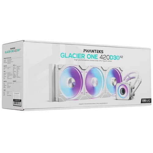 PHANTEKS Система охлаждения Phanteks Glacier One 420D30 X2  белая, фото 9