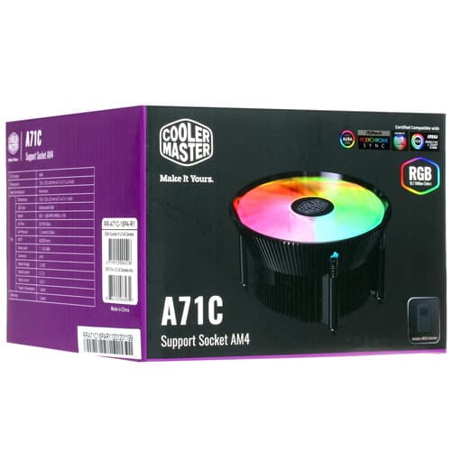 CoolerMaster Кулер для процессора Cooler Master A71C [RR-A71C-18PA-R1] черный, фото 11